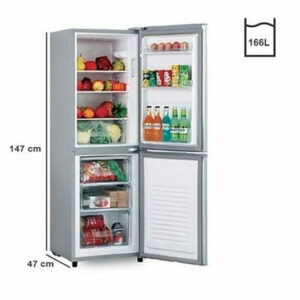Astech Réfrigérateur Combiné 3 Tiroirs - 180 Litres - Gris - Classe A++ - Garantie 12 Mois