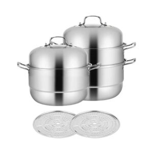 Couscoussier en Acier Inoxydable à 2 Niveaux – Image 3