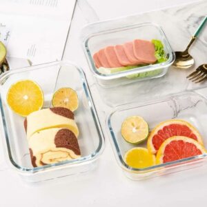 Lot de 3 Boîtes à Gouter en Verre – 410mL, 680mL et 1040mL – Image 2